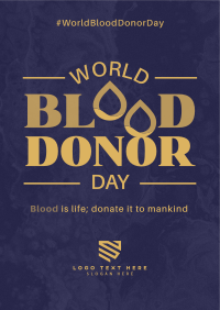 World Blood Donor Badge Flyer Image Preview