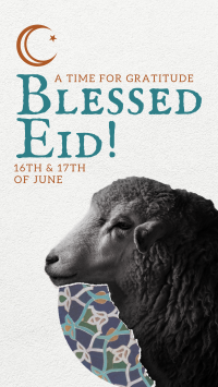 Sheep Eid Al Adha TikTok Video Design