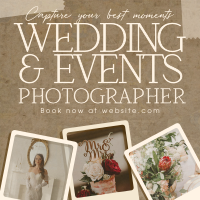 Rustic Wedding Photographer Instagram post Image Preview