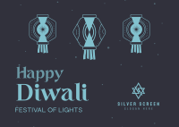 Diwali Lights Postcard Image Preview