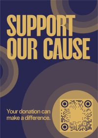 Minimalist Fundraising Poster Preview