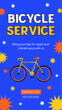 Plan Your Bike Service YouTube Short Design