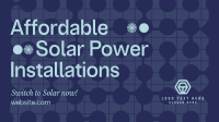 Solar Power Installations Animation Design