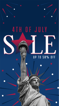 4th of July Sale Instagram reel Image Preview