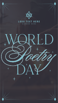 Celebrate Poetry Day Facebook Story Design