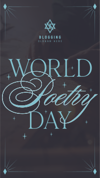 Celebrate Poetry Day Facebook story Image Preview