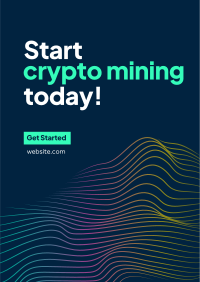 Crypto Mining Poster Design