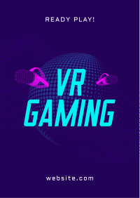 VR Gaming Headset Flyer Design