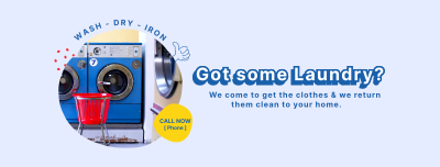 Doodle Laundry Facebook cover Image Preview