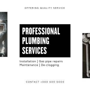 Minimalist Plumbing Service Instagram post Image Preview