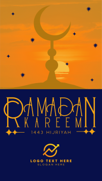 Unique Minimalist Ramadan Facebook story Image Preview
