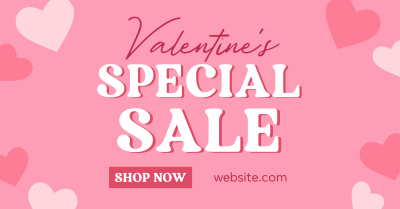 Valentine Hearts Special Sale Facebook ad Image Preview