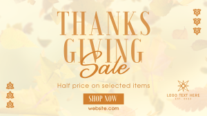 Thanksgiving Leaves Sale Animation Image Preview