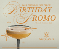 Rustic Birthday Promo Facebook Post Design