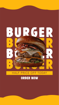 Free Burger Special Facebook story Image Preview