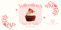 Valentines Cupcake Sale Twitter Post Design