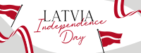Latvia Independence Flag Facebook cover Image Preview