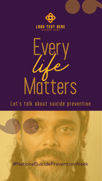 Simple Suicide Prevention Campaign Instagram story Image Preview