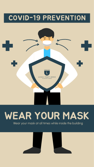 Wear Your Mask Always Instagram story Image Preview