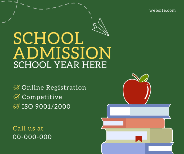 School Admission Year Facebook Post Design Image Preview