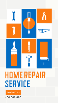 Home Repair Service Instagram Story Design