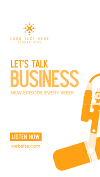 Business Talk Podcast Facebook Story Design