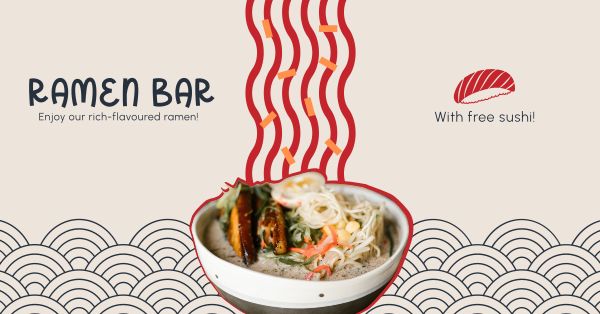 Ramen Bar Facebook Ad Design