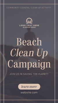 Beach Clean Up Drive TikTok video Image Preview