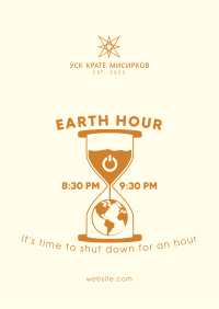 Earth Hour Glass Flyer Image Preview