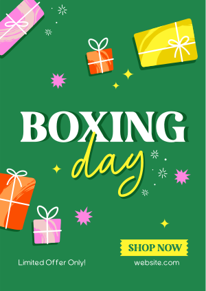 Playful Boxing Day Poster Image Preview