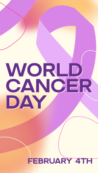 Gradient World Cancer Day YouTube short Image Preview