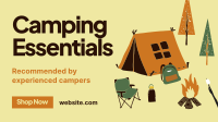 Quirky Outdoor Camp Facebook Event Cover Design