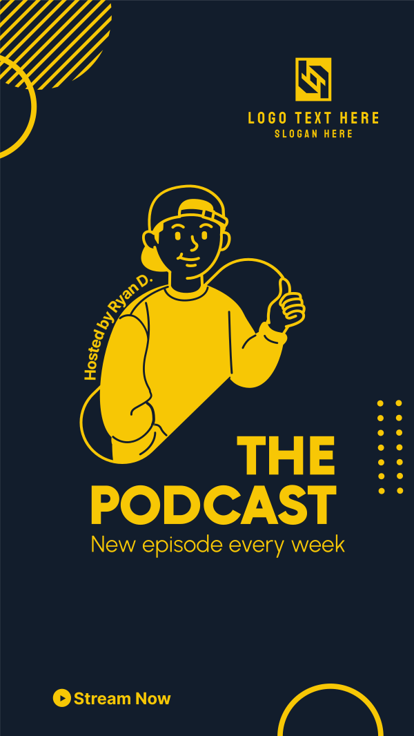 Guy Podcast Instagram Story Design