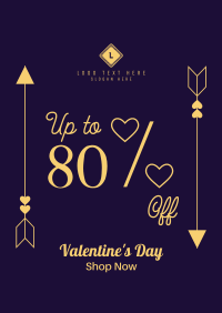 Valentines Day Discount Poster Design