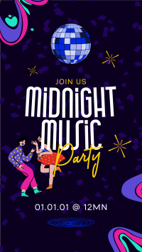 Midnight Music Party YouTube Short Design