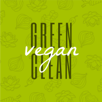 Green Clean and Vegan Instagram post Image Preview