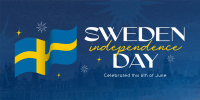 Modern Sweden Independence Day Twitter post Image Preview