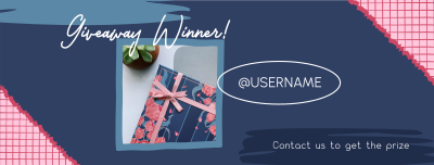 Giveaway Winner Gift Facebook cover Image Preview