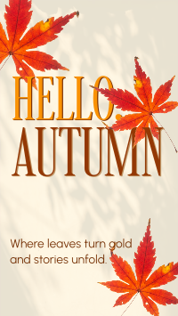 Cozy Autumn Greeting Instagram Reel Image Preview