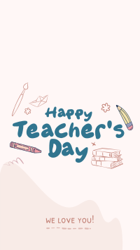 Teachers Day Greeting Facebook Story Design