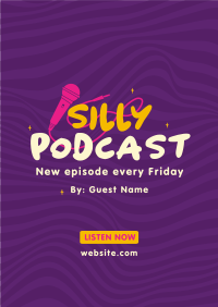 Silly Podcast Poster Image Preview