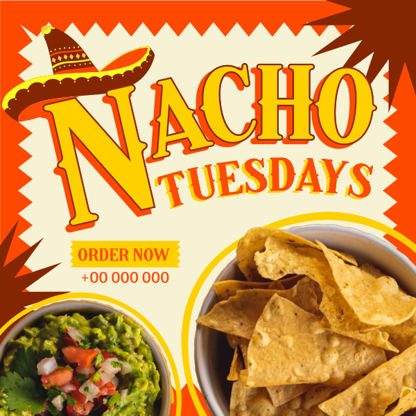 Nacho Tuesdays Instagram Post Design