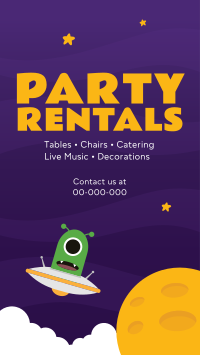 Party Rentals For Kids Facebook story Image Preview