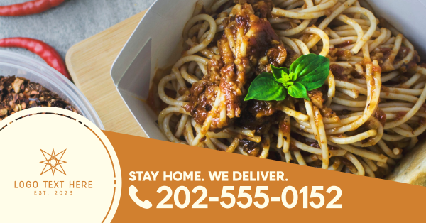 Food Delivery Facebook Ad Design Image Preview
