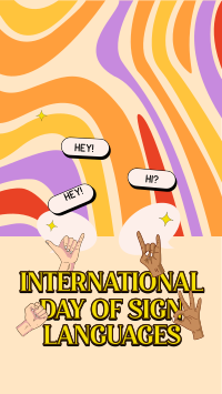 Sign Languages Day Celebration TikTok Video Image Preview