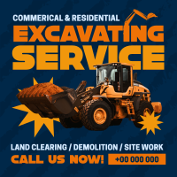 Professional Excavation Service  Linkedin Post Image Preview