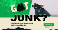 Junk Removal Service Facebook Ad Design