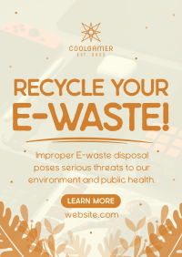 Recycle your E-waste Poster Design
