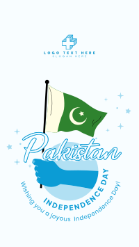 Raise Pakistan Flag Instagram Reel Design