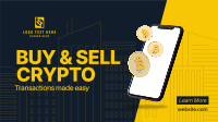 Buy & Sell Crypto Facebook Event Cover Design